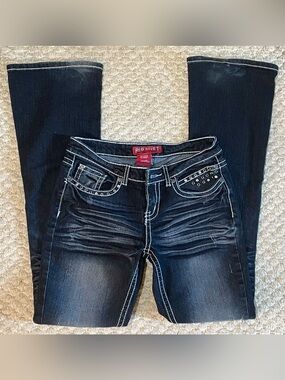 Vintage Y2K Red Rivet Vintage Studded Jeans